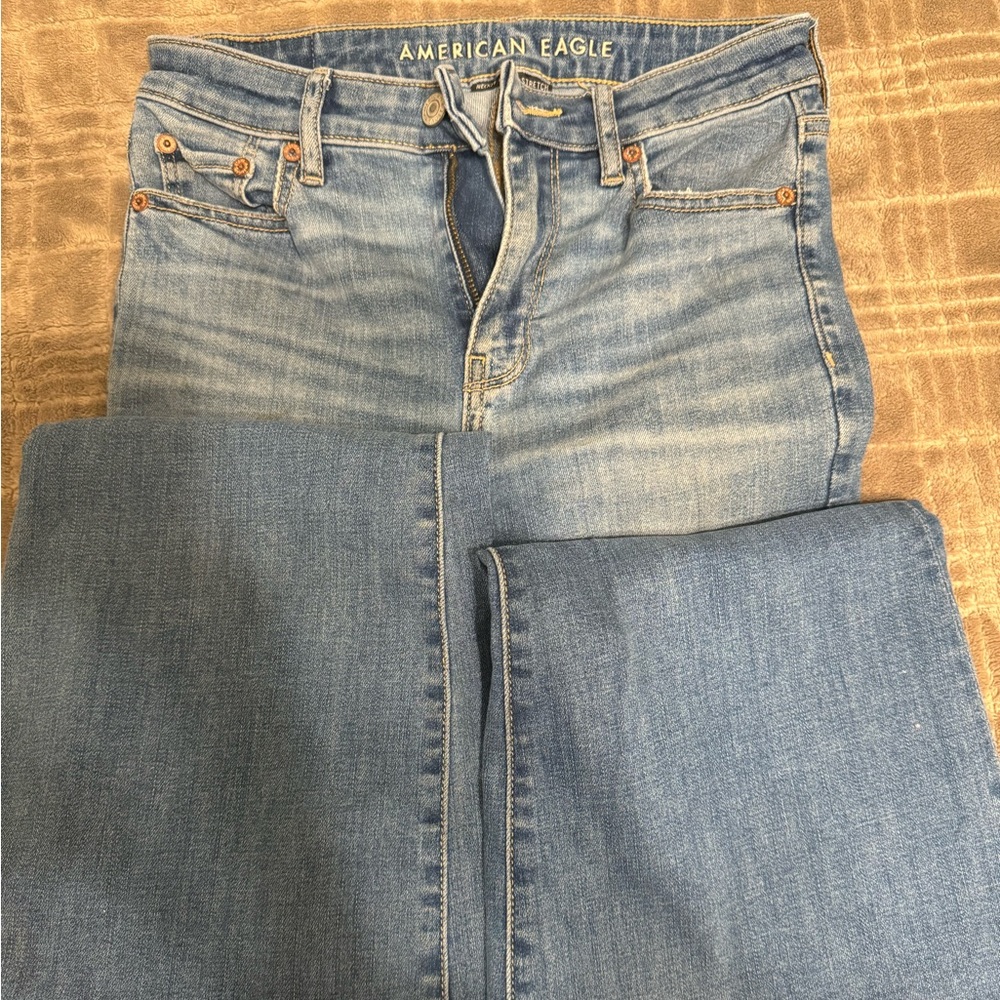 American eagle supper high rise flare jeans